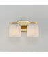 Scoop 2-Light Bath Vanity Natural Aged Brass