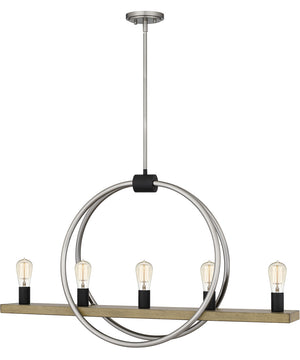 Sterling 5-light Island Light Brushed Nickel
