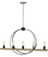 Sterling 5-light Island Light Brushed Nickel