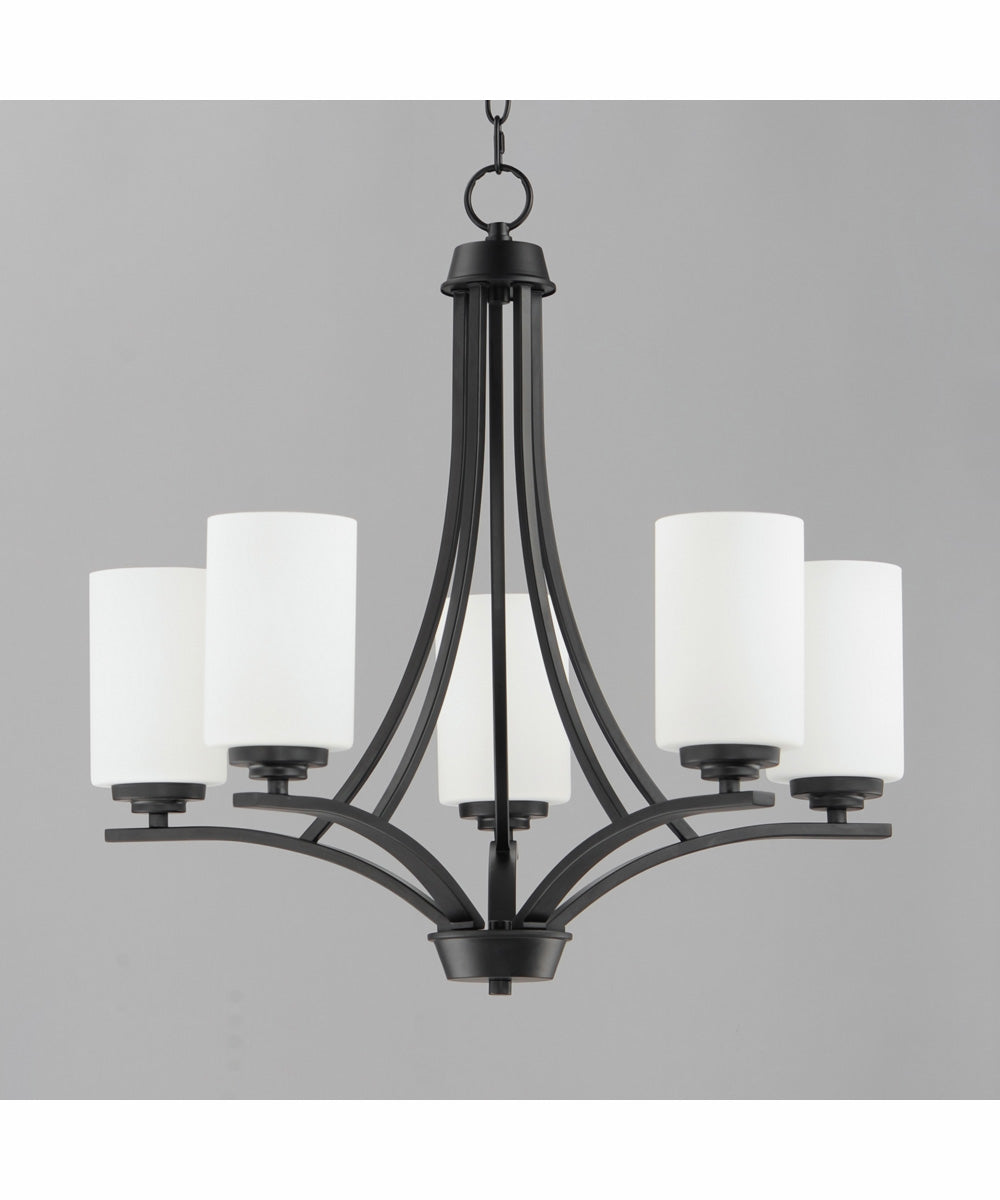 Deven 5-Light Chandelier Black