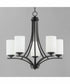 Deven 5-Light Chandelier Black