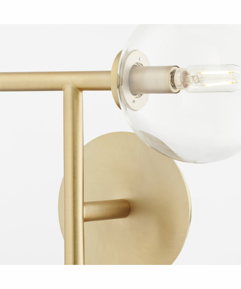 Rovi 2-light Wall Mount Light Fixture Aged Brass