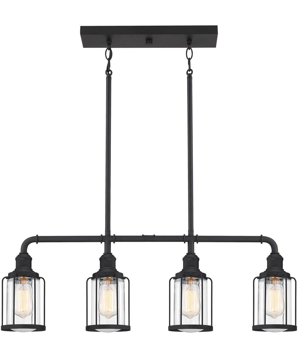 Ludlow 4-light Island Light Earth Black