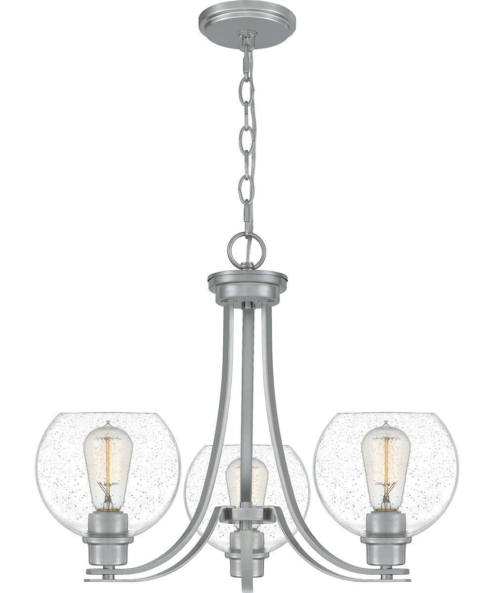 Pruitt 3-light Chandelier Brushed Nickel