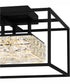 Dazzle Medium Semi Flush Mount Matte Black