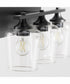 Veno 3-light Bath Vanity Light Matte Black