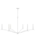 Grady 6-Light Chandelier Textured White