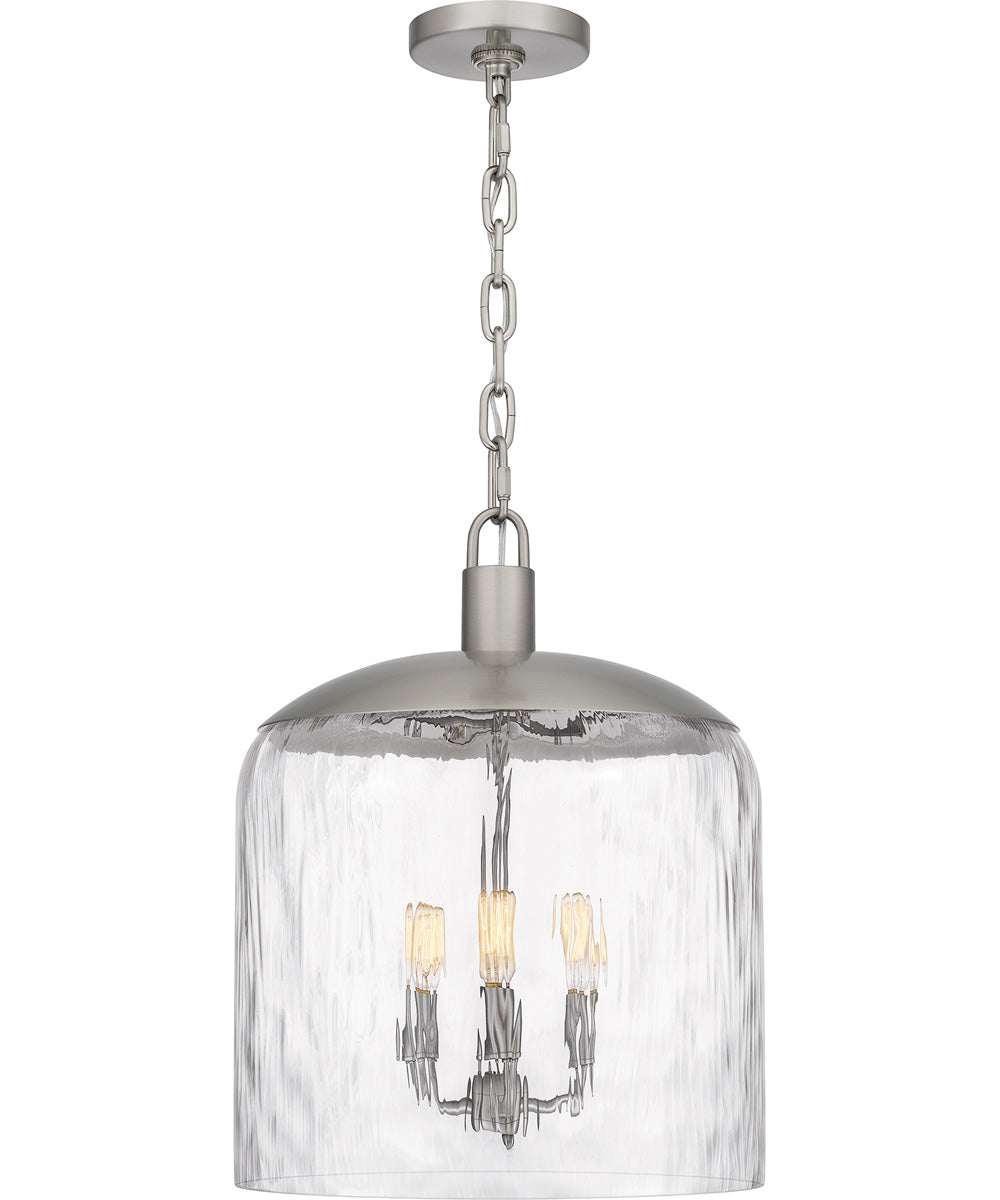 Quoizel Pendant 3-light Pendant Brushed Nickel