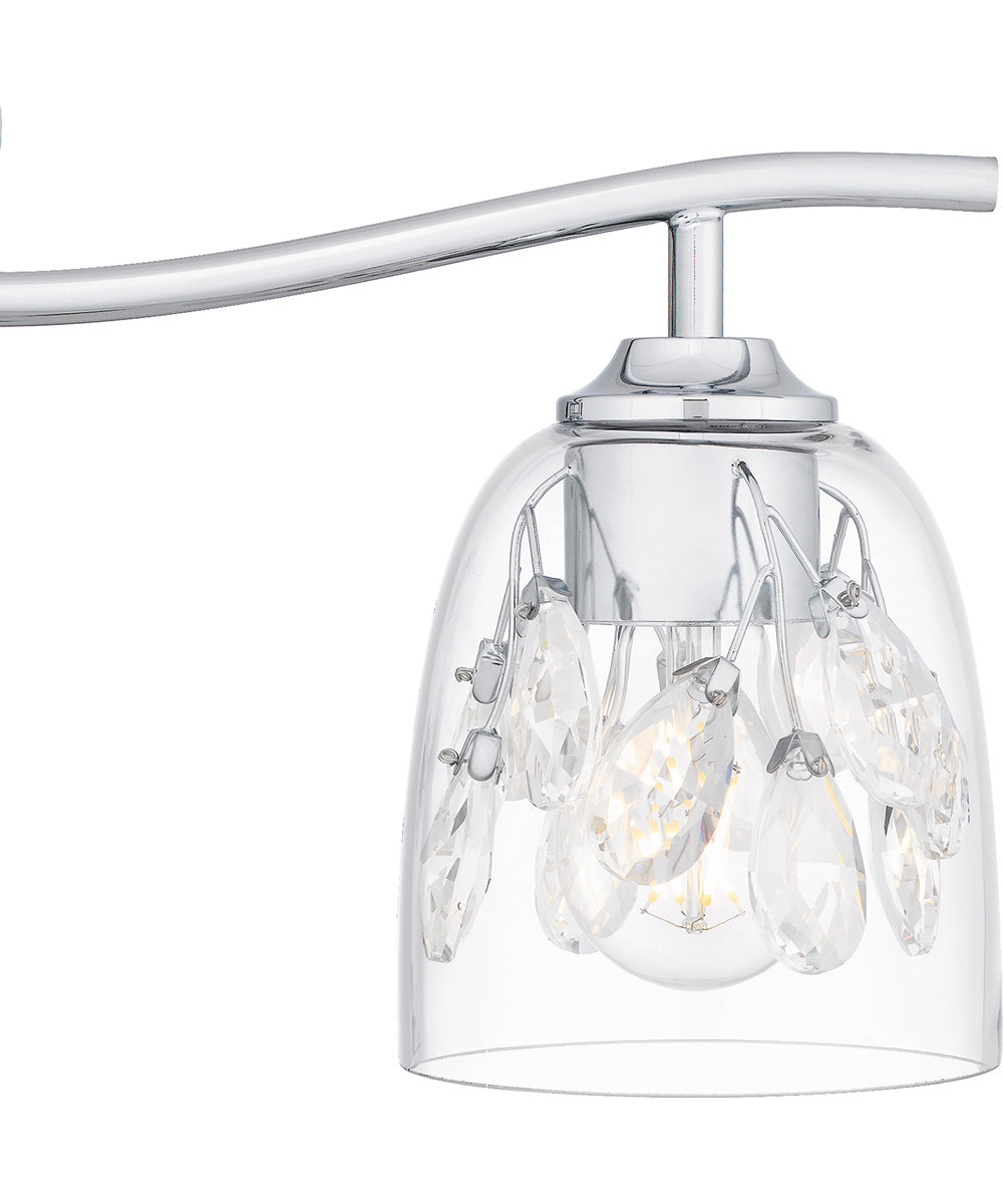 Ansley Extra Large 4-light Bath Light Polished Chrome