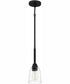 McIntire Small 1-light Mini Pendant Matte Black