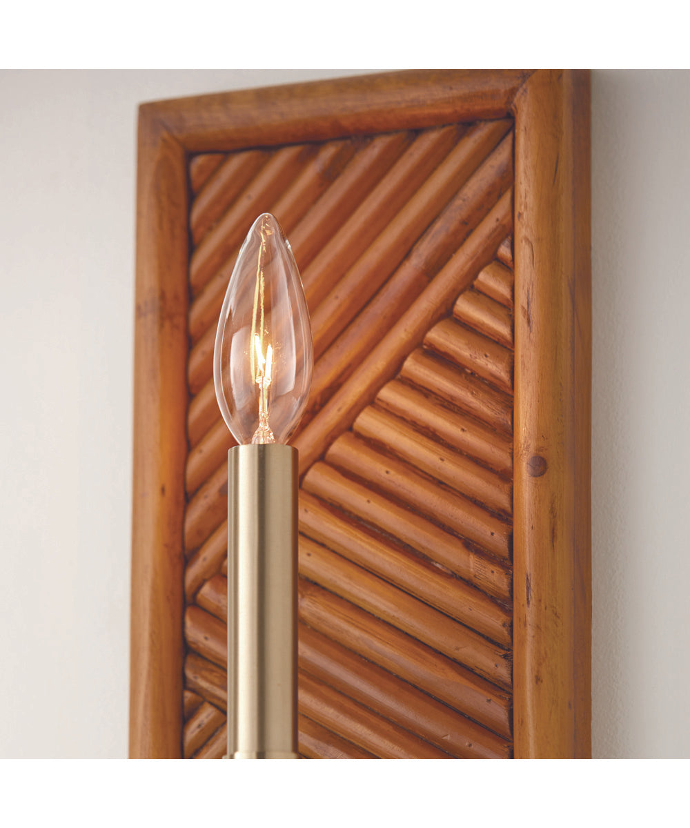 Soleil 1-Light Sconce Matte Brass
