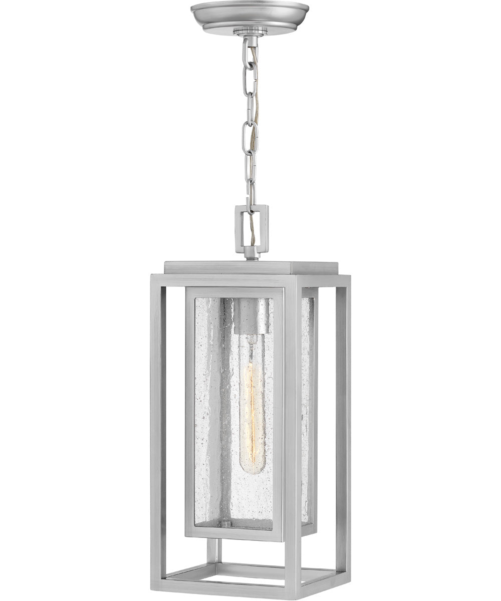 1-Light Medium LED Hanging Lantern 12v in Satin Nickel