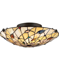 Graham Medium 2-light Flush Mount Vintage Bronze