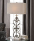 36"H Gerosa Aged Bronze Table Lamp