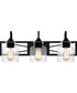 Bartley Large 3-light Bath Light Matte Black