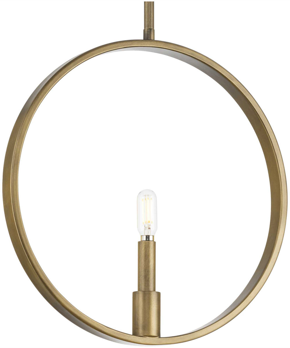 Breckenridge 1-Light Rustic Farmhouse Pendant Aged Bronze