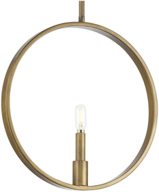 Breckenridge 1-Light Rustic Farmhouse Pendant Aged Bronze