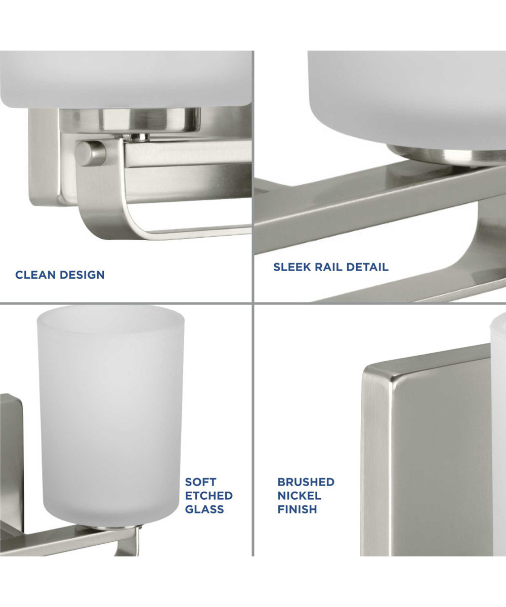 League 4-Light Etched Glass Modern Farmhouse Bath Vanity Light Brushed Nickel