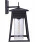 Becca 1-Light Outdoor Wall Lantern Matte Black