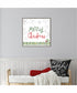 Framed Merry Christmas by Katie Doucette Canvas Wall Art Print (22  W x 22  H), Sylvie Greywash Frame