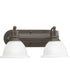 Madison 2-Light Etched Glass Traditional Bath Vanity Light Antique Bronze