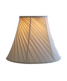 14"W x 11"H Crisp Linen Twist Bell Shade