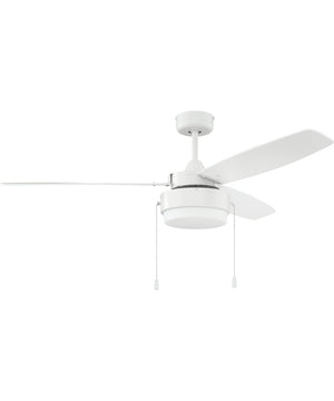 52" Intrepid 2-Light LED Ceiling Fan (Blades Included) White