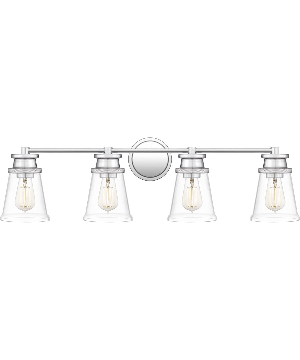 Haverfield Extra Large 4-light Bath Light Polished Chrome