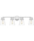 Haverfield Extra Large 4-light Bath Light Polished Chrome