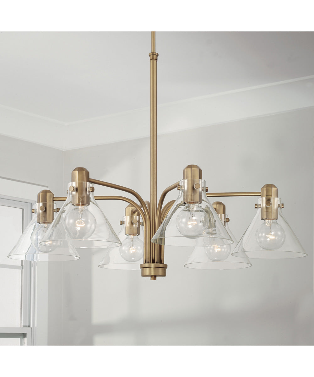 Greer 6-Light Chandelier Aged Brass
