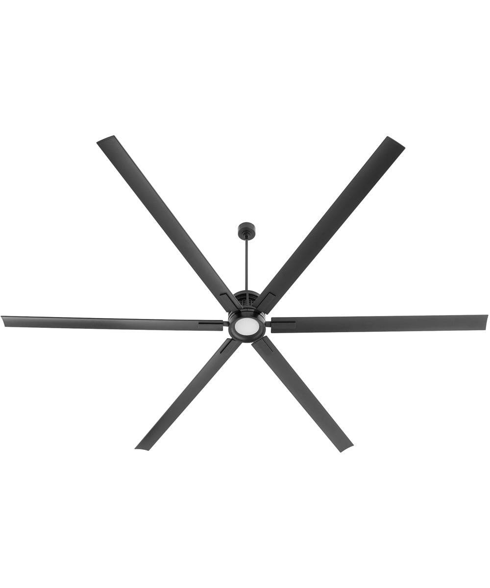 120" Zeus Patio Ceiling Fan Matte Black