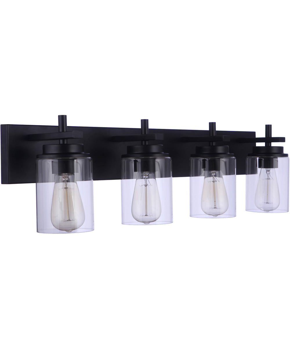 Reeves 4-Light Vanity Flat Black
