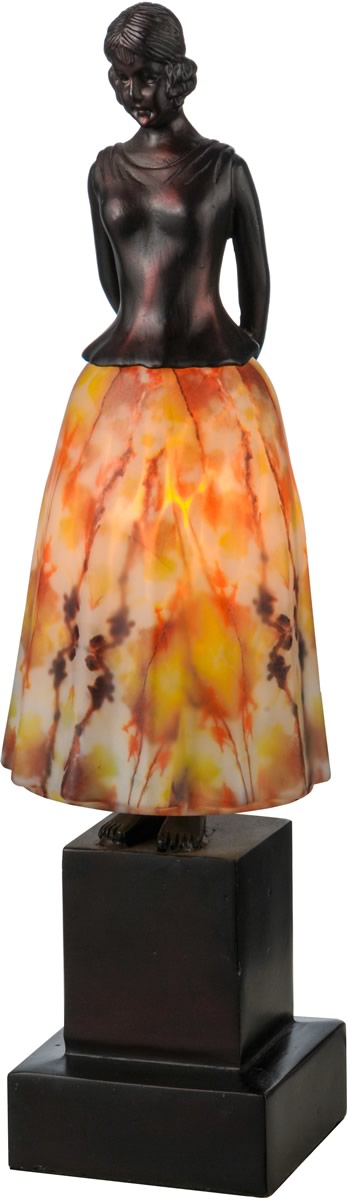 16"H Silhouette Jayne Swayne Accent Lamp