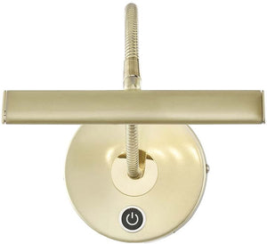 7"W Curtis LED Wall Picture Light Brass-Matte