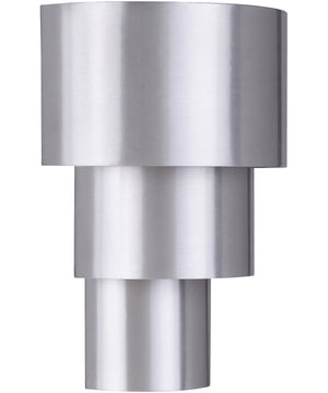 Midtown 1-Light Outdoor Pocket Lantern Satin Aluminum