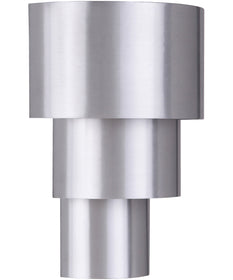 Midtown 1-Light Outdoor Pocket Lantern Satin Aluminum