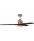 52" Sonnet 1-Light Ceiling Fan Satin Brass