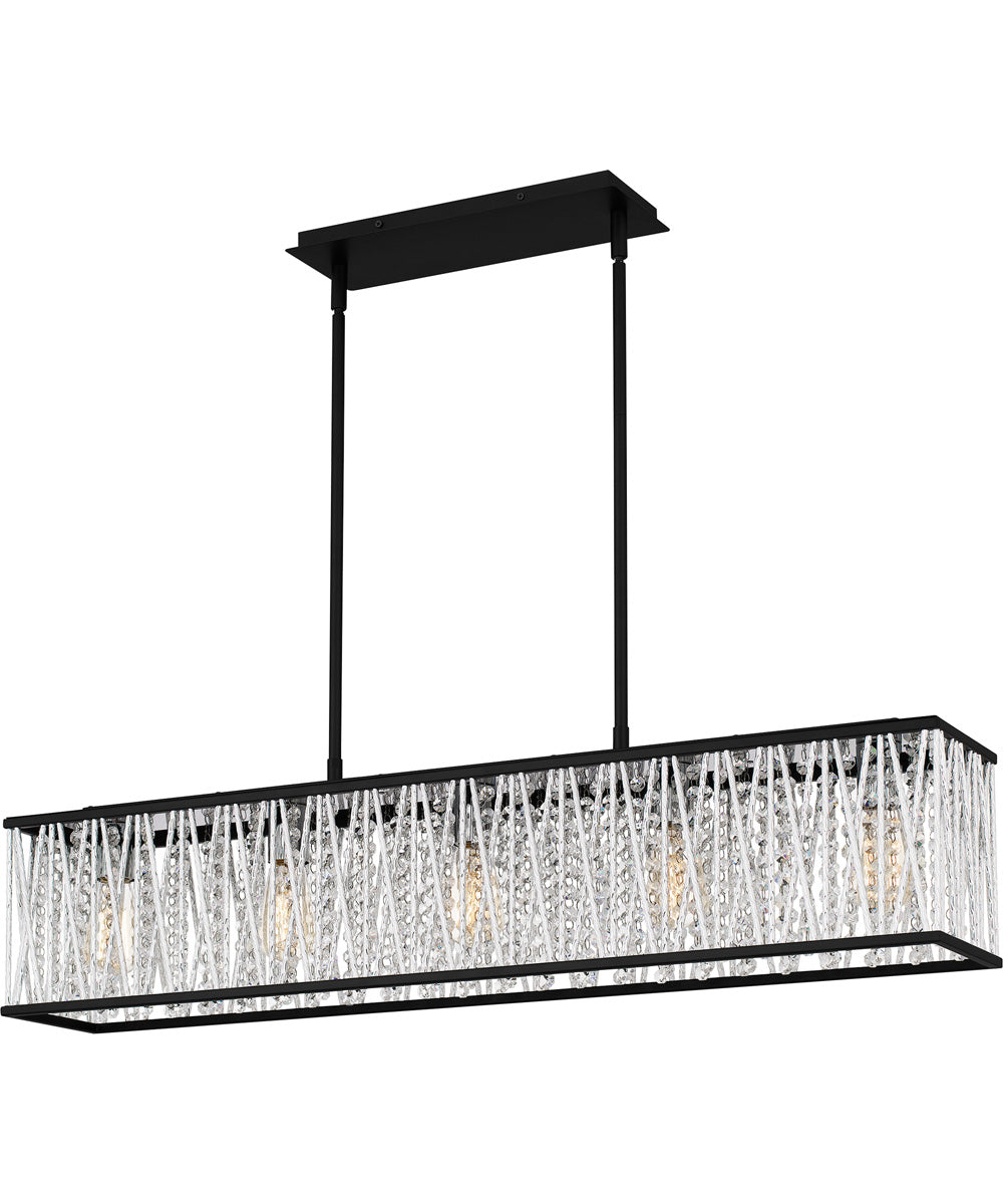 Celeste Medium 5-light Island Light Matte Black