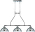 32"W Timarron 3-Light Island Pendant Light Antique Nickel