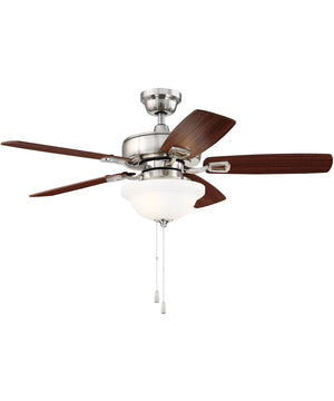 42" Twist N Click 3-Light LED Ceiling Fan (Blades Included) Brushed Polished Nickel