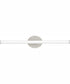 Phase 3 32 in. Large Modern 3CCT Integrated LED Linear Vanity Light Brushed Nickel