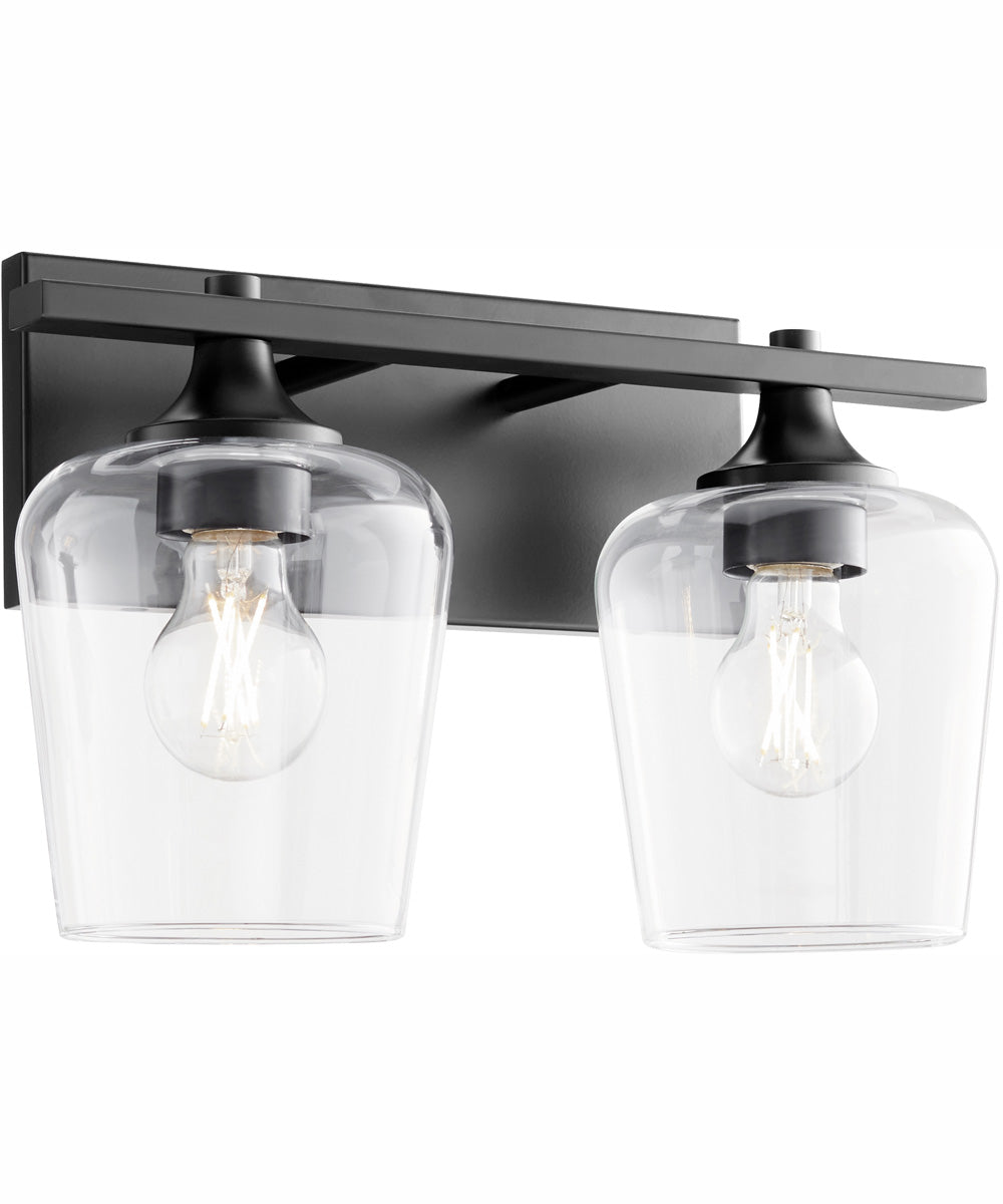 Veno 2-light Bath Vanity Light Matte Black