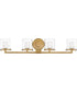 Rixon 4-Light Vanity in Heritage Brass