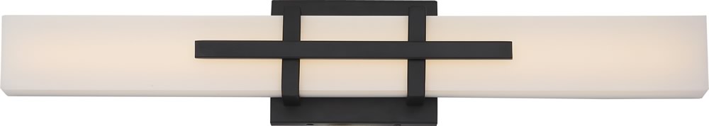 4"W Grill 1-Light LED Vanity & Wall Aged Bronze