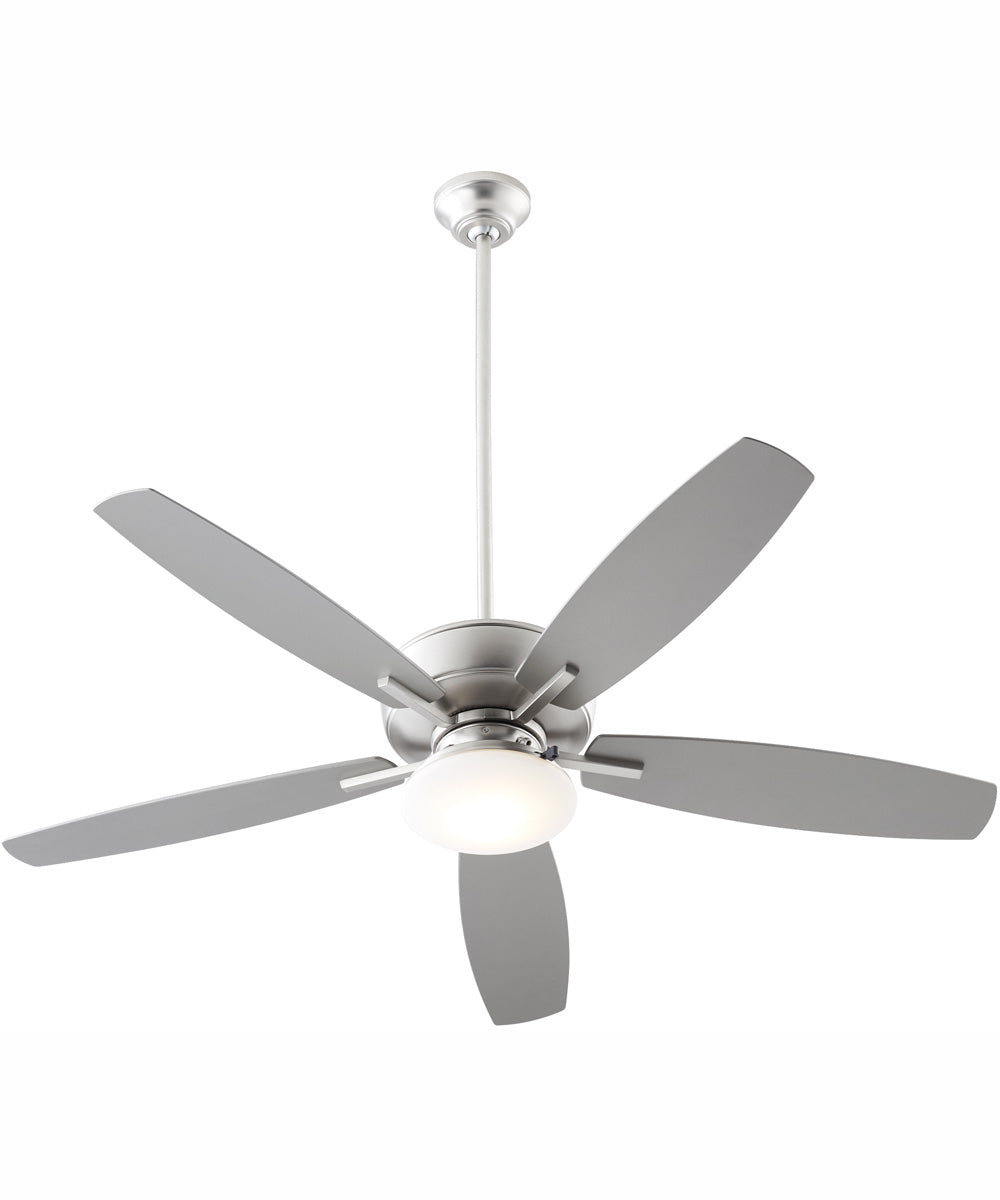 52" Breeze Patio Plus 52 1-light LED Indoor/Outdoor Patio Ceiling Fan Satin Nickel