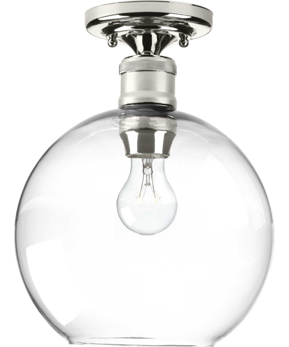 Hansford 1-Light 10" Flush Mount Polished Nickel