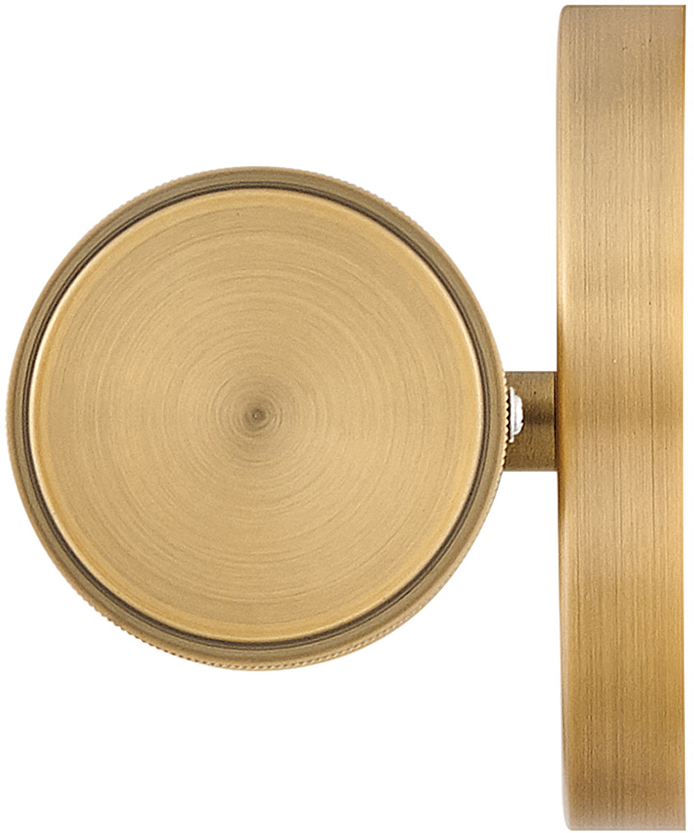 Femi LED-Light Medium LED Vanity in Lacquered Brass