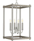 Fontayne 4-Light Farmhouse Pendant Light Brushed Nickel