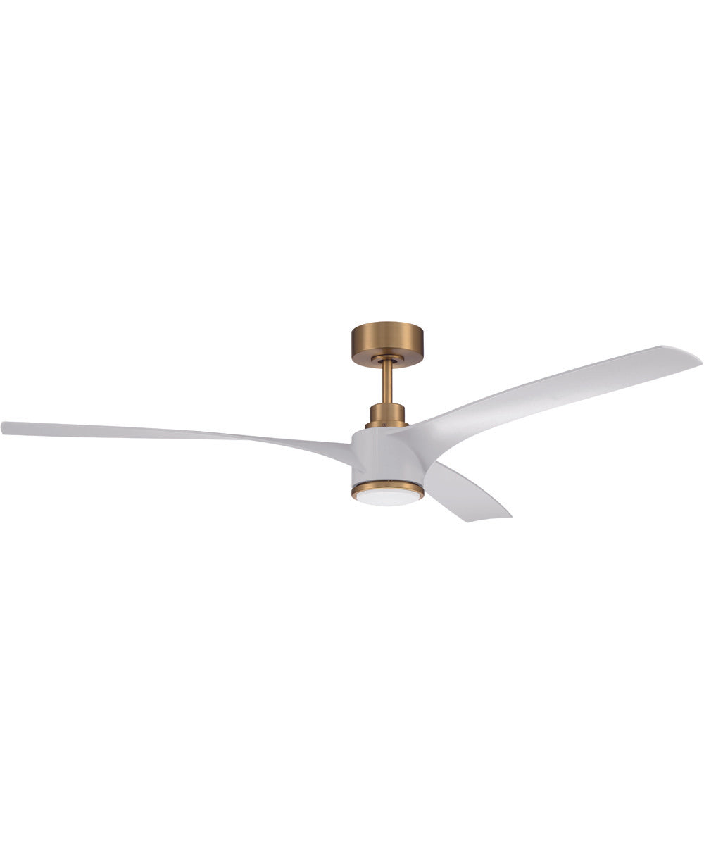60" Phoebe 1-Light Indoor/Outdoor Ceiling Fan Satin Brass