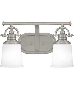 Grant Medium 2-light Bath Light Antique Nickel